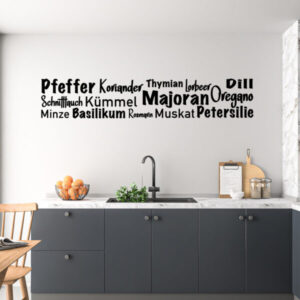 Wandtattoo Küchenkräuter