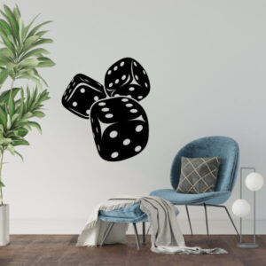 Wandtattoo Würfel